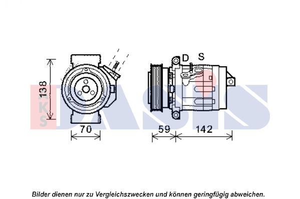 AKS DASIS Kompressor,kliimaseade 851917N